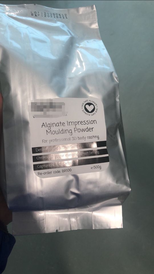 Alginate for life casting, alginate for mould, dental alginate for lifecasting